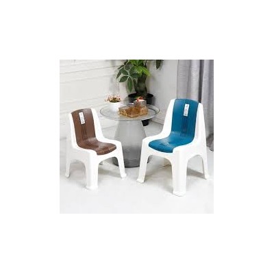 Mini Chaises en Plastique pour Enfants avec Coussins Rayés