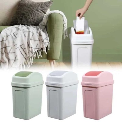 Poubelle en Plastique 12L avec Couvercle Basculant