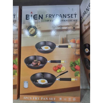 Ensemble de Poêles à Frire 30/28/26 cm + Spatule & Pot à Épices Offerts