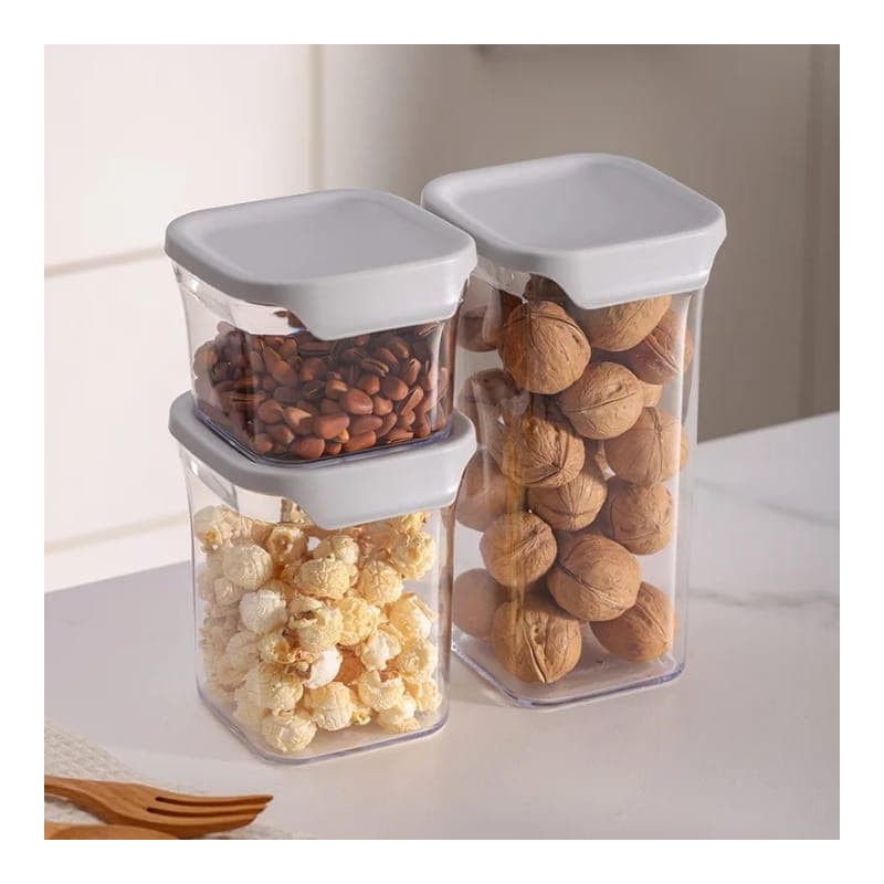 Conteneurs de Stockage Alimentaire Empilables avec Couvercles Hermétiques