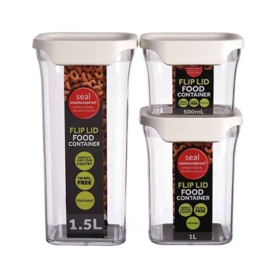 Conteneurs de Stockage Alimentaire Empilables avec Couvercles Hermétiques