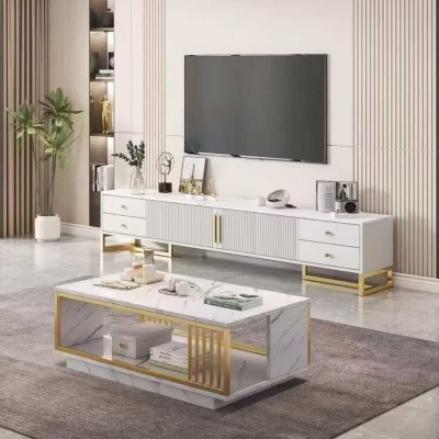 Meuble TV et Table Basse Design Contemporain – Style Moderne et Glamour