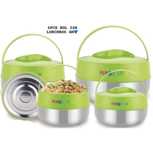 Set de 4 Bols Isothermes – Conservation Chaud/Froid