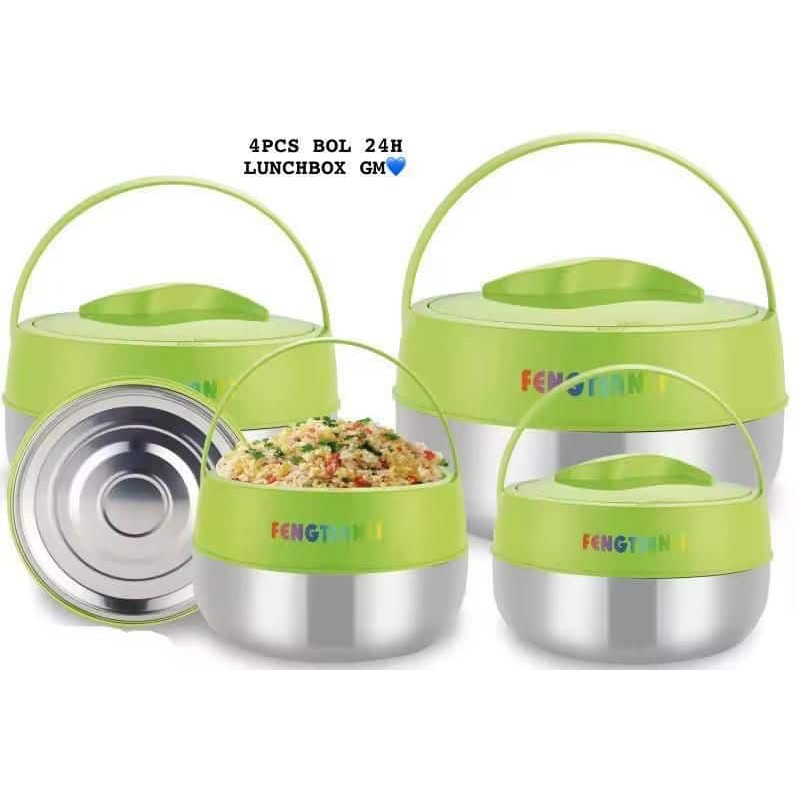 Set de 4 Bols Isothermes – Conservation Chaud/Froid