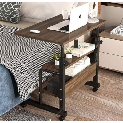 Table portable réglable en hauteur avec étagère