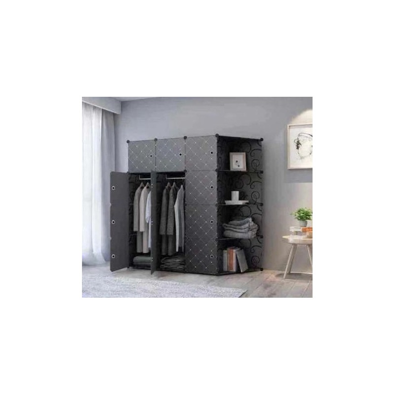 Armoire En Plastique De 3 Battants Avec Range Chaussures.