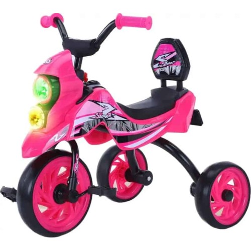VELO Tricycle Enfant Style Moto  Lumières LED & Effets Musicaux – 2 à 4 Ans 2