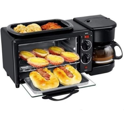 Machine 3 en 1 - Grille Pain Electrique  + machine à café