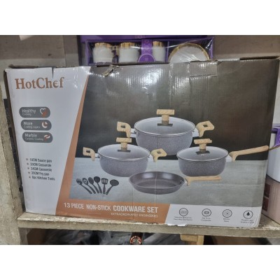 Batterie de cuisine antiadhésive HotChef – 13 pièces