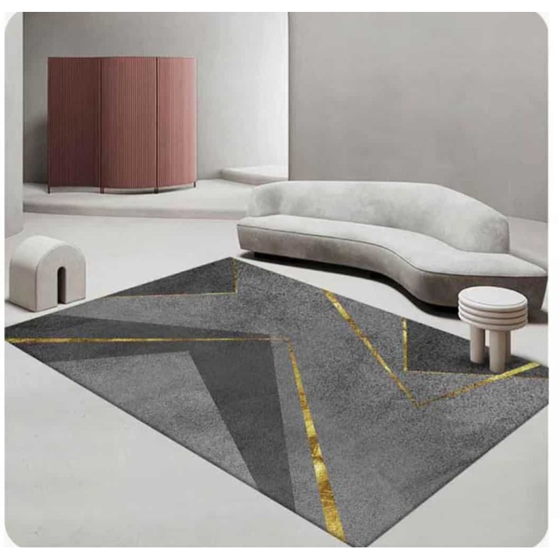 Tapis 3D Moderne  – Décoratif, Doux, Lavable & Antidérapant