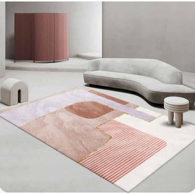 Tapis 3D Moderne  – Décoratif, Doux, Lavable & Antidérapant