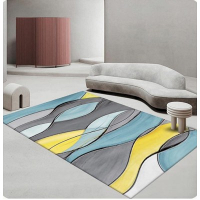 Tapis 3D Moderne  – Décoratif, Doux, Lavable & Antidérapant