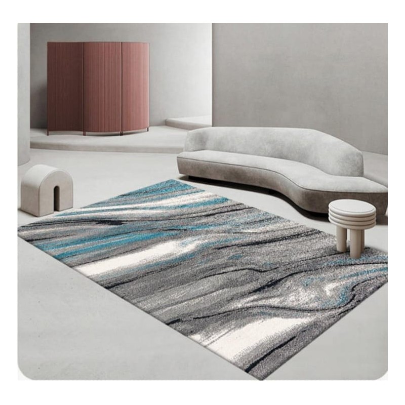Tapis 3D Moderne  – Décoratif, Doux, Lavable & Antidérapant