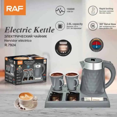 Ensemble Plateau de Bienvenue avec Bouilloire Électrique – 2,0 L