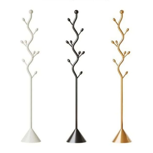 Porte-Manteau sur Pied en Métal Doré au Design Moderne 2
