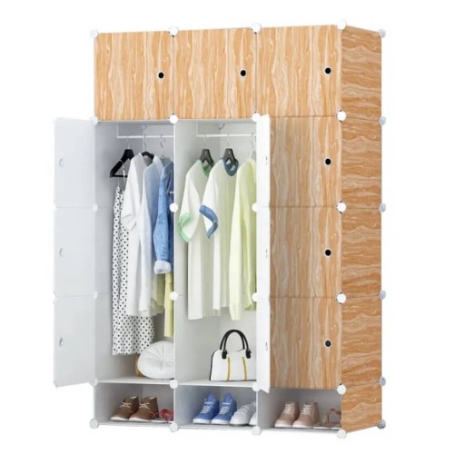 Armoire Penderie Modulaire 3 Portes – Rangement Vêtements et Chaussures