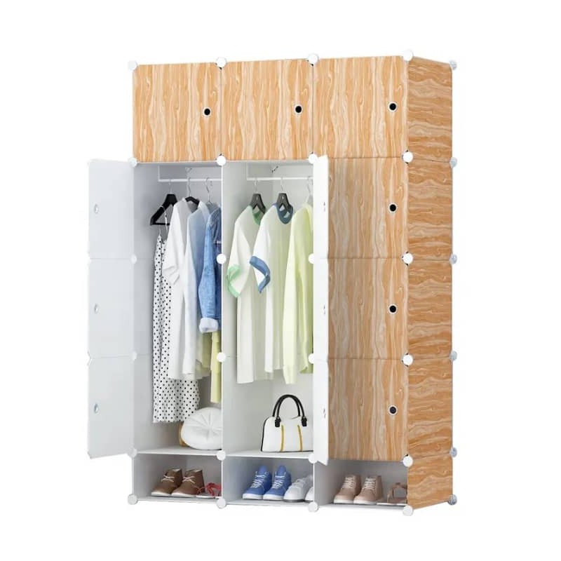 Armoire Penderie Modulaire 3 Portes – Rangement Vêtements et Chaussures