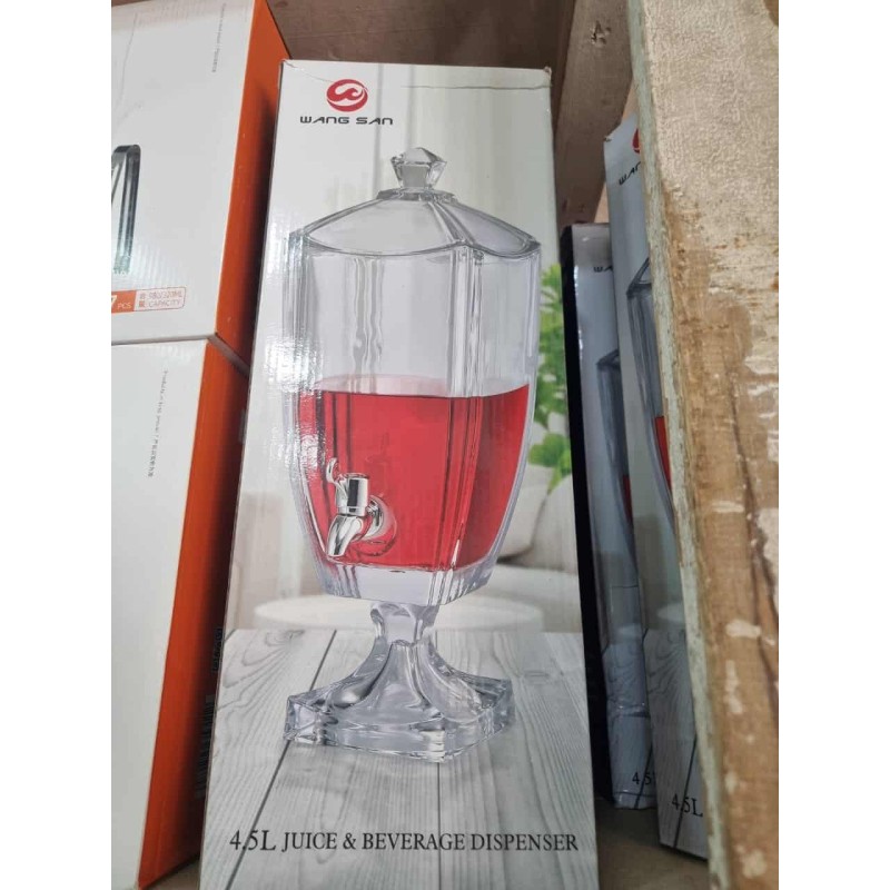 Fontaine en Verre à Boisson Grande Capacité  4.5 Litres