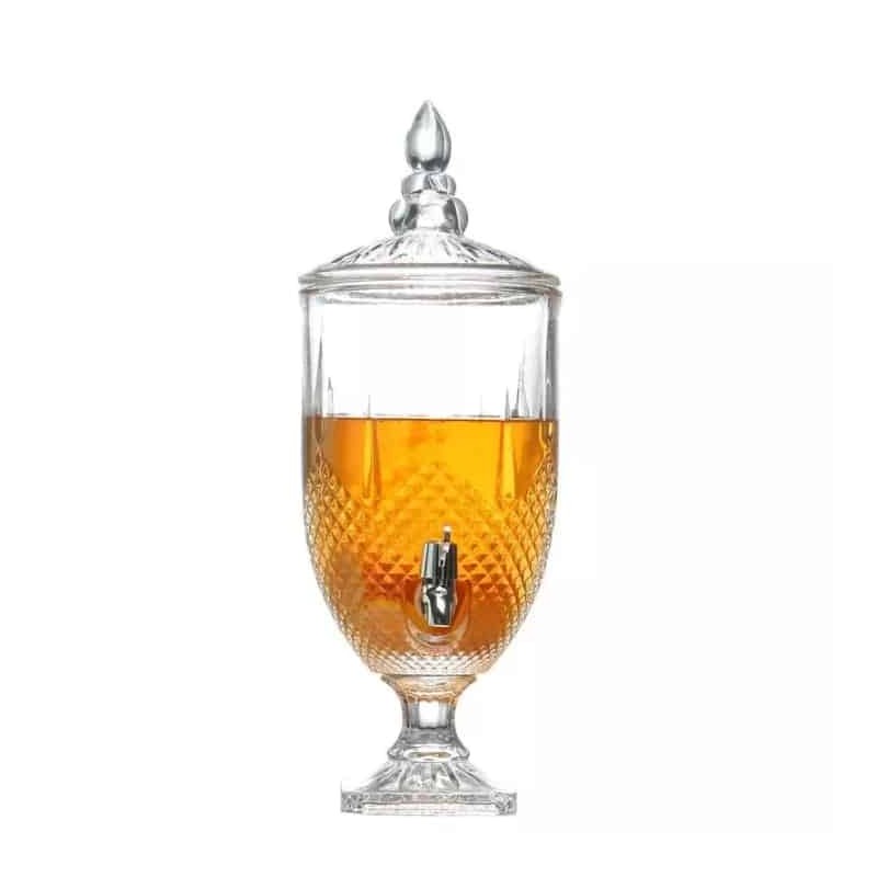 Fontaine en Verre à Boisson Grande Capacité  4.5 Litres