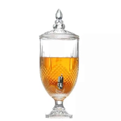 Fontaine en Verre à Boisson Grande Capacité  4.5 Litres