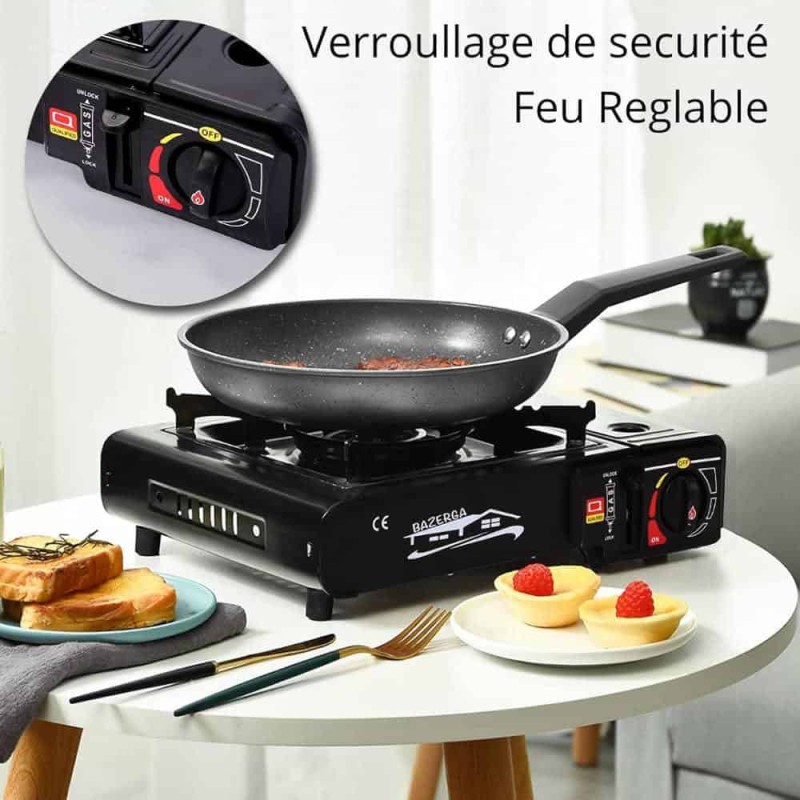 Réchaud à Gaz Butane Compact avec Cartouche  Offert