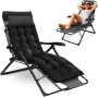Chaise Longue de Relaxation Pliable avec Matelas – Confort Zéro Gravité