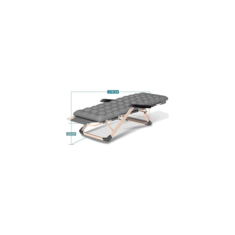 Chaise Longue de Relaxation Pliable avec Matelas – Confort Zéro Gravité