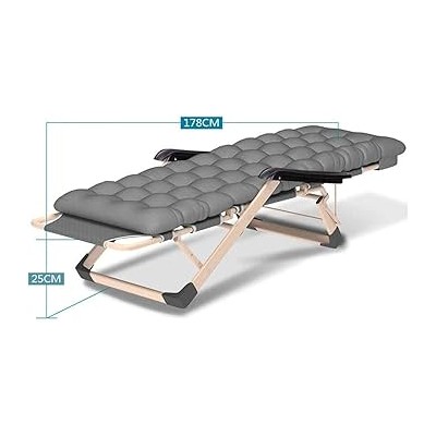 Chaise Longue de Relaxation Pliable avec Matelas – Confort Zéro Gravité
