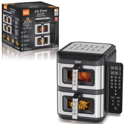 Friteuse à air double panier  12L  – 2 x 6L, 2800W, multifonction