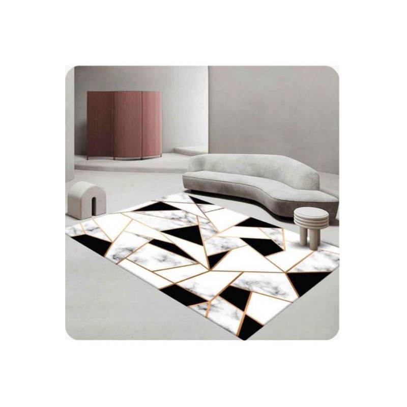 Tapis 3D Moderne  – Décoratif, Doux, Lavable & Antidérapant