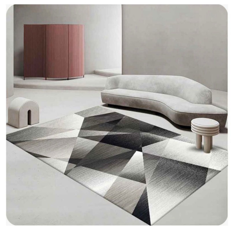 Tapis 3D Moderne  – Décoratif, Doux, Lavable & Antidérapant