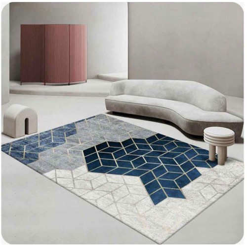 Tapis 3D Moderne  – Décoratif, Doux, Lavable & Antidérapant