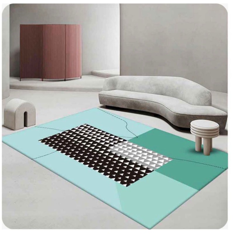 Tapis 3D Moderne  – Décoratif, Doux, Lavable & Antidérapant