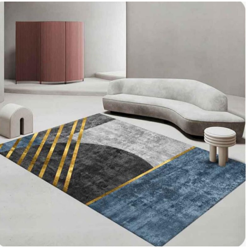 Tapis 3D Moderne  – Décoratif, Doux, Lavable & Antidérapant