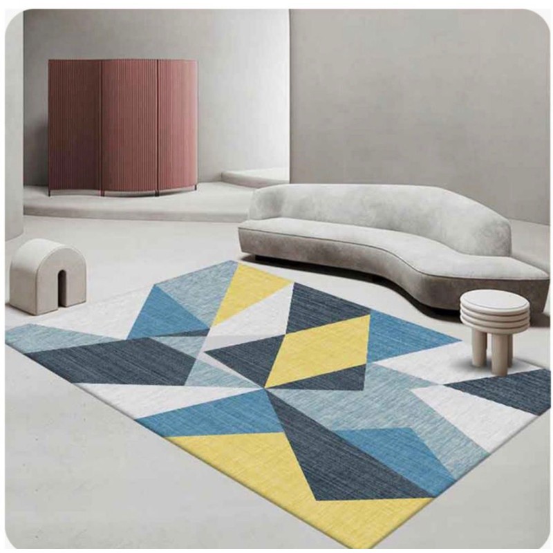 Tapis 3D Moderne  – Décoratif, Doux, Lavable & Antidérapant