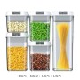 Lot de 5 Boîtes Hermétiques – Organisation Parfaite pour Votre Cuisine