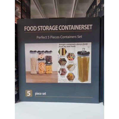 Lot de 5 Boîtes Hermétiques – Organisation Parfaite pour Votre Cuisine