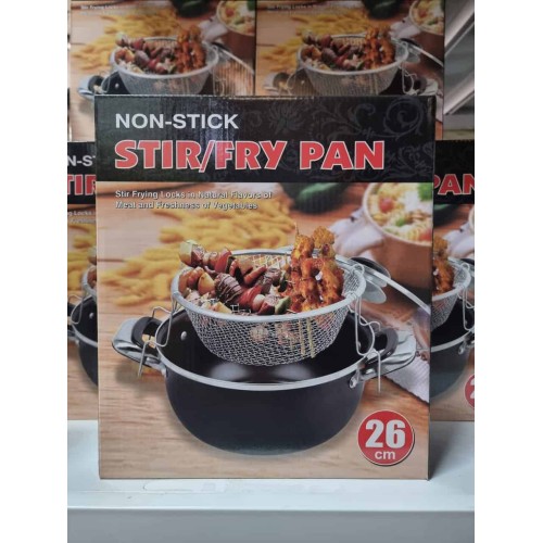 Poêle Friteuse 3-en-1 avec Couvercle – Frire, Bouillir et Cuire Vapeur 2