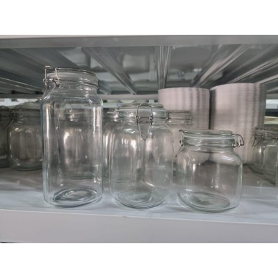 3 bocaux en verre avec fermeture à étrier – Idéal pour conserves et stockage