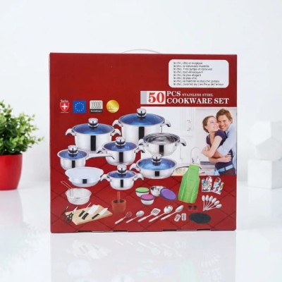 50 pièces en acier inoxydable  ustensiles de cuisine