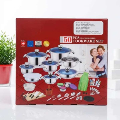 50 pièces en acier inoxydable  ustensiles de cuisine