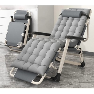 Fauteuil Inclinable Pliable 5 Positions – Chaise Longue de Camping avec Matelas Confortable