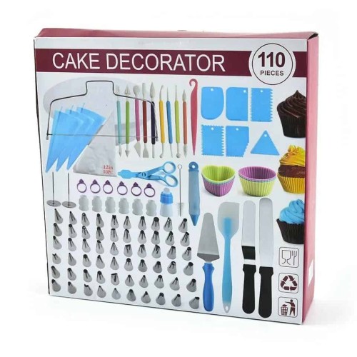 Kit Complet de Décoration de Gâteaux 110 Pièces – Douilles, Poches à Douille, Spatules et Accessoires de Pâtisserie 2