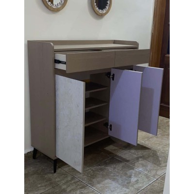 Buffet de rangement blanc en bois – Console élégante