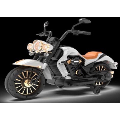 Moto Électrique Enfant Style Harley BDL 1288 avec Roues Stabilisatrices