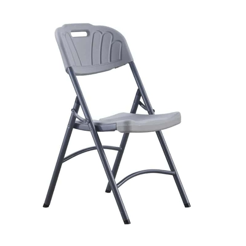 Chaise pliante Blanche robuste  avec structure en acier