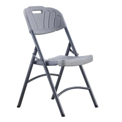 Chaise pliante Blanche robuste  avec structure en acier