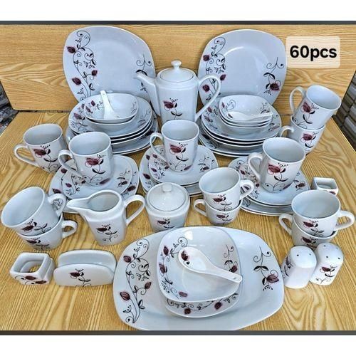Service de table en porcelaine 60 pièces – Élégance