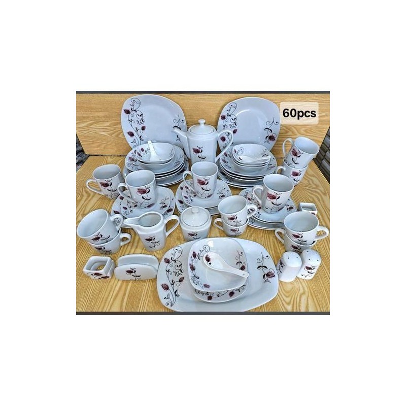 Service de table en porcelaine 60 pièces – Élégance