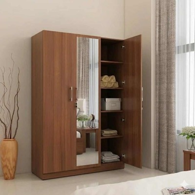 Armoire  Designs  – 3 portes, 2 tiroirs avec miroir – Finition pin ou chêne clair